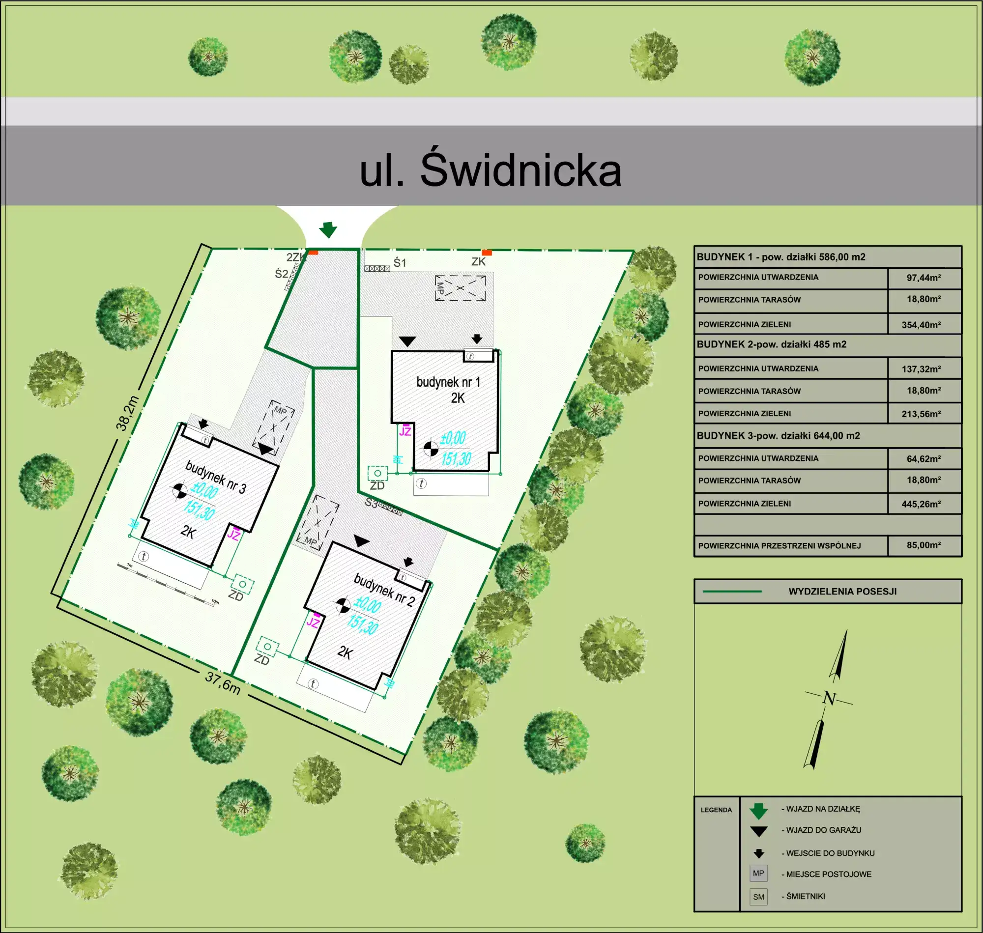 Plan zagospodarowania terenu dla osiedla Swidnicka